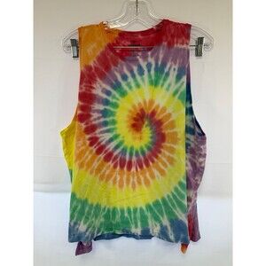 Bombas 100% Pima Cotton Multicolor Tye-Dye Tank Top Womens XXL